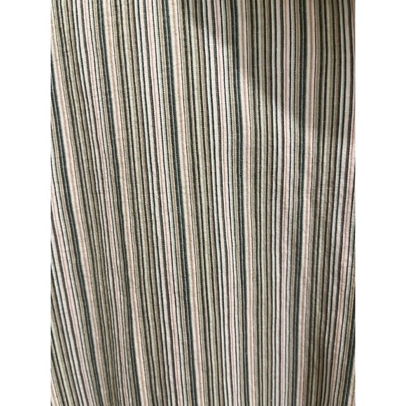 BAUER Button Front Green Striped Women's Long Sleeve Shirt size XXL - Picture 2 of 4